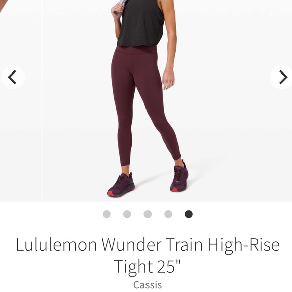 *SOLD* Lululemon Wunder Train High-Rise Legging 25” Length Size 6 - Picture 2 of 7
